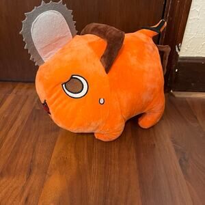 Chainsaw Man Pochita Plush Anime Stuffed Animal Orange Dog No Tag Embroidery
